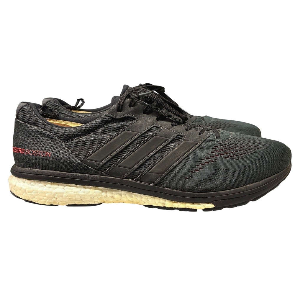 Adidas Adizero Boston 7 Running Shoes Men's 11 Black BB6538 Athletic Sneaker Gym